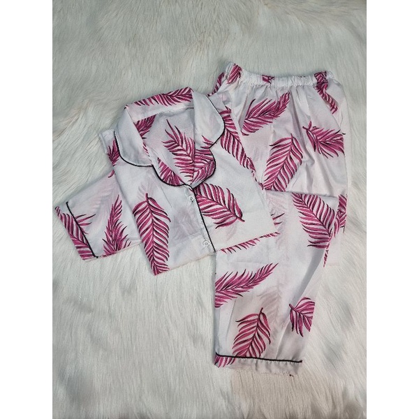 Baju Tidur Piyama Wanita Cewek Pajamas Katun Motif PP-PP MOCCA PINK