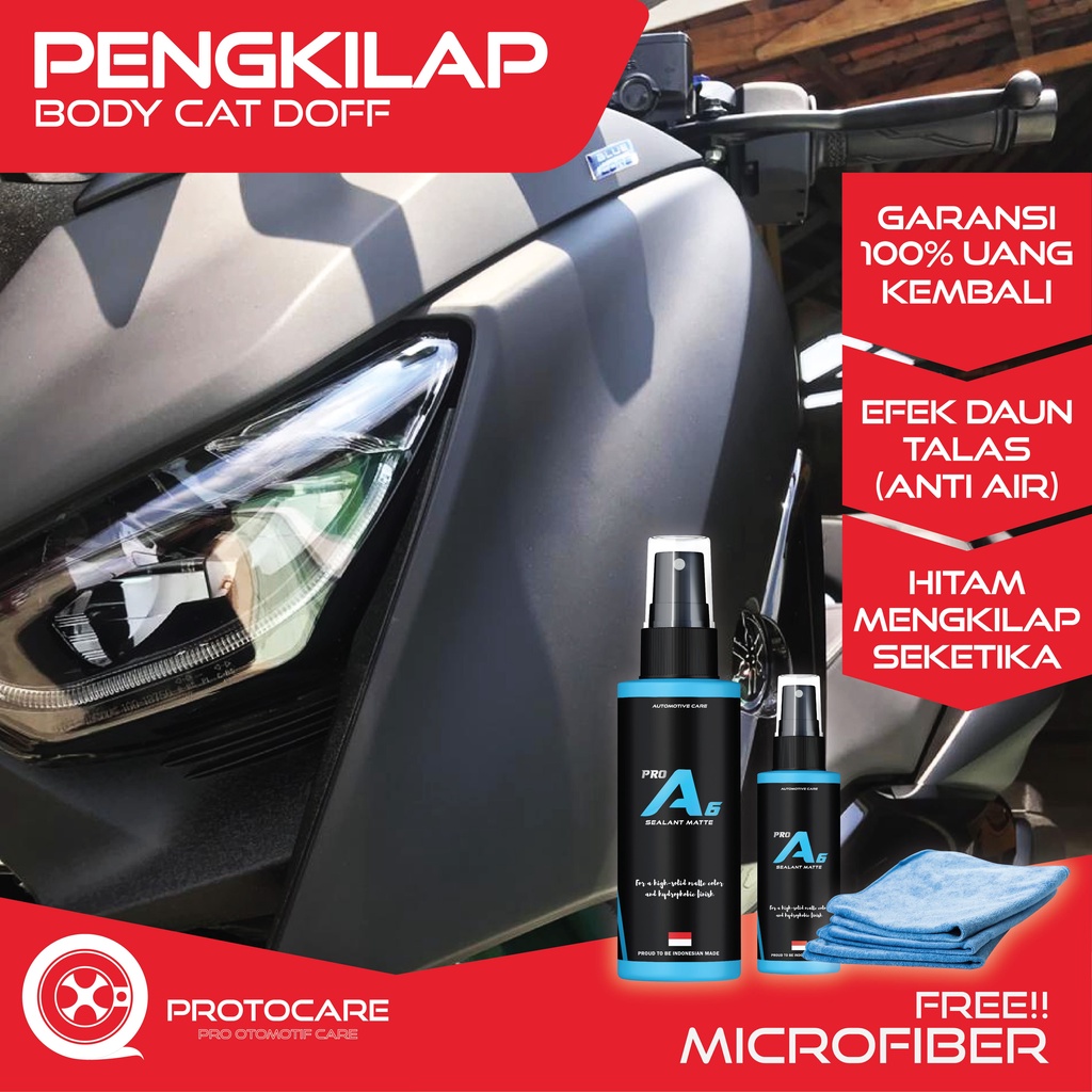 Pengkilap Pengkilat Perawatan Pelindung Coating Body Bodi Mobil Motor Cat Doff Matte Black Hitam Per