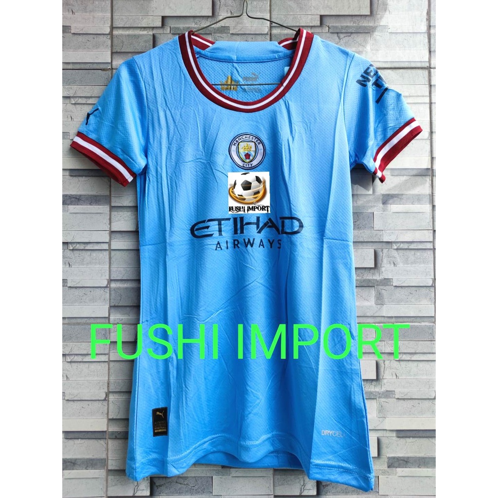 Jersey Baju Bola City Home Ladies Cewek 2022 2023 Grade Ori