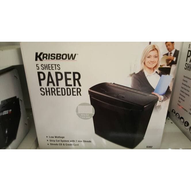 5 Sheet Paper Shredder Krisbow/ Penghancur Kertas/ Pemotong