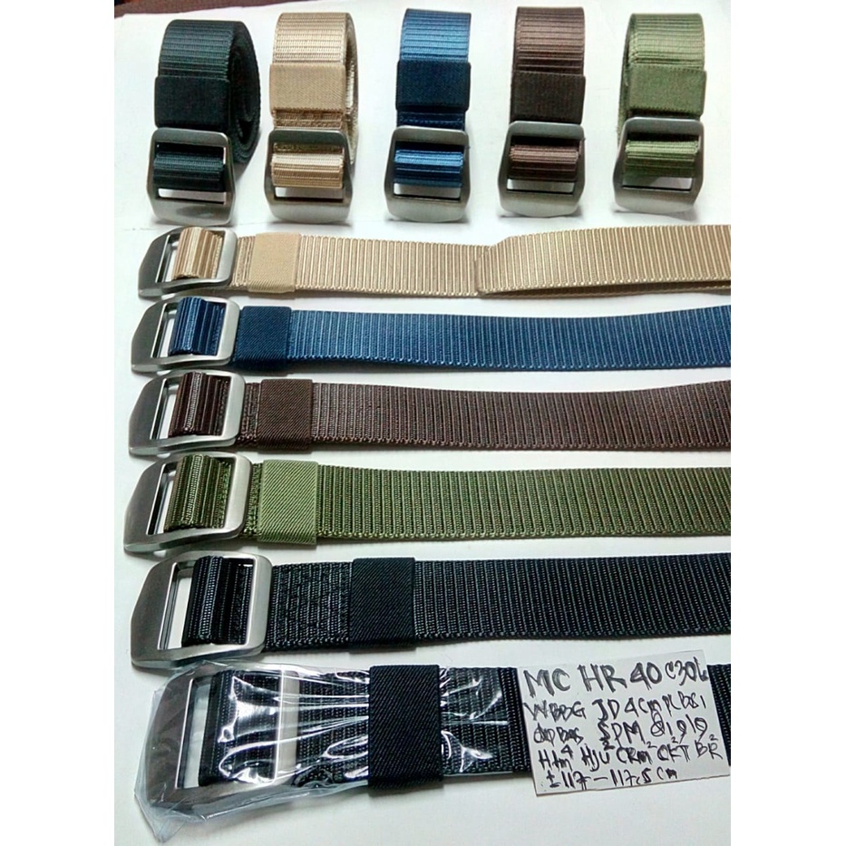Ikat pinggang nylon kanvas tactical | Sabuk pria casual
