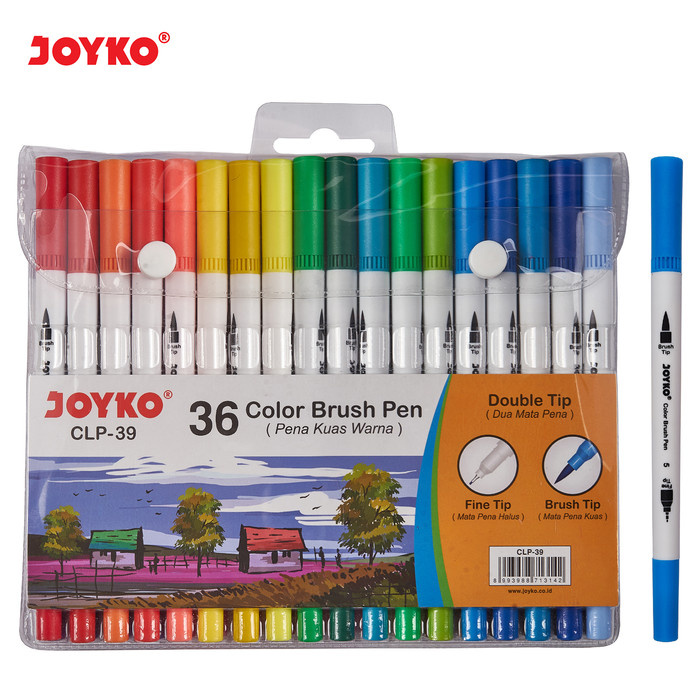 

MURAH Color Brush Pen Pena Kuas Warna Joyko CLP-39 36 Warna Color