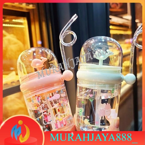 [COD]Botol minum Anak Model Air mancur botol minum lumba2 semprot botol air anak2 lucu imut