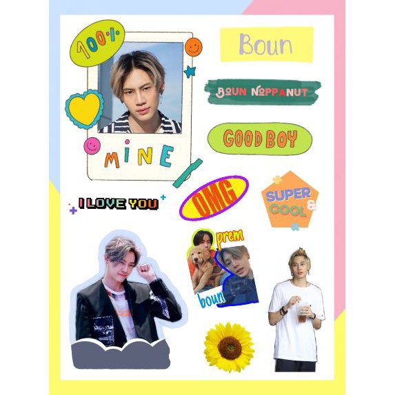 (Bisa COD) Sticker Thailand BounPrem | Boun Prem Cutting sticker murah