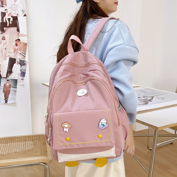Mismi Inari Bag Tas Ransel Wanita Korea Lucu Backpack Perempuan Sekolah Stylish - 17I-3