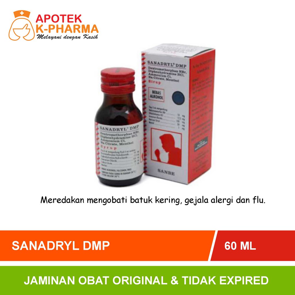 Sanadryl DMP Isi 60ml Obat Original Sanbe