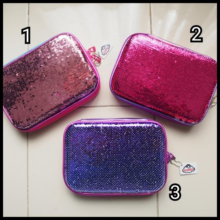 

Daisydooo | Kotak Tempat Pensil Hardtop Sequin Pencil Case Sanwa Mirip Smiggle