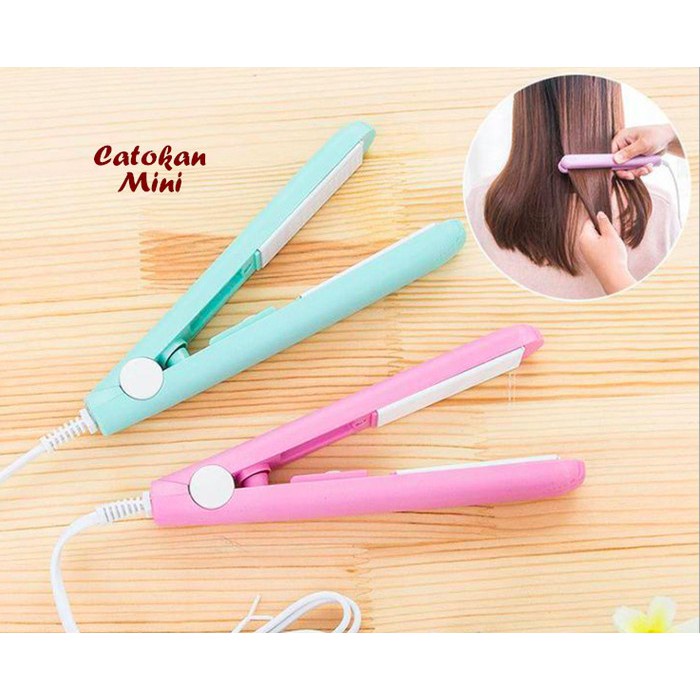 Catokan Rambut Mini Catokan Rambut Kemasan Tabung Panas Sampai 180 Derajat Praktis Untuk Travelling