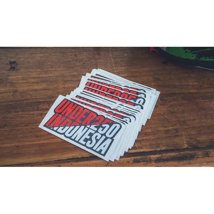 

Sticker Under250Indo ‘Red & White Edition’