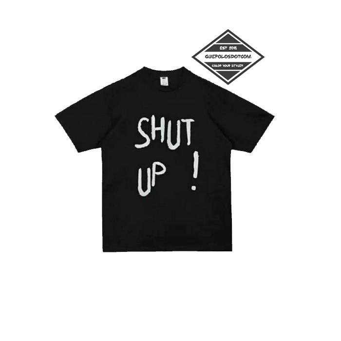 SHUT UP TAEHYUNG BTS OUTFIT TSHIRT HITAM PUTIH OVERSIZED KAOS BAJU BTS ARMY
