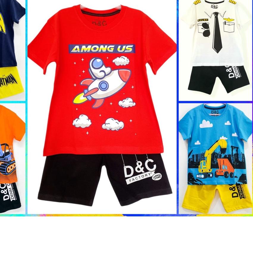 ♗ Baju Anak Laki Laki / Kaos Anak Laki Laki / Setelan Anak Laki Laki Motif Beko 1-10 Tahun S ✻