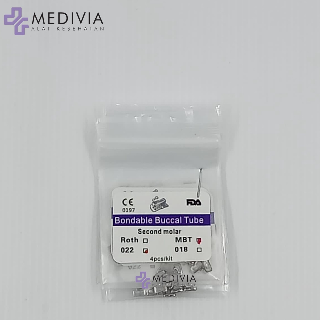 Image of BUCCAL TUBE FDA APPROVED/ FDA RECOMMENDATION BONDABLE FDA M1-M2 ISI 4 MBT/ ROTH #1