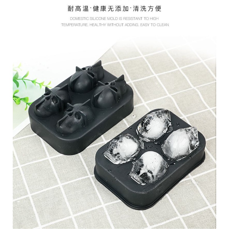 Tempat Es Batu Bulat Silikon Food Grade / Cetakan Es Batu Bulat / Ice Ball Maker Silicone