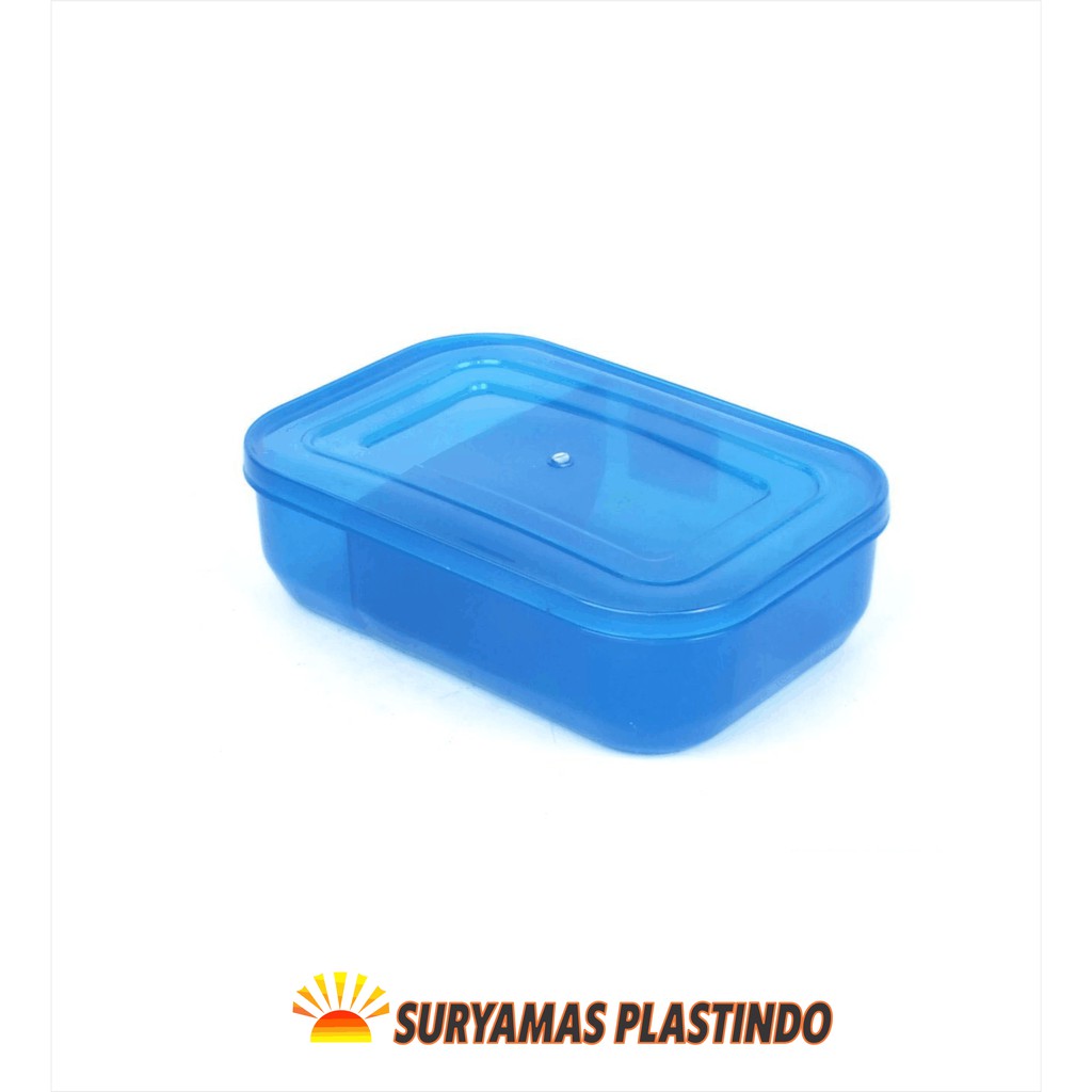 Lunch Box Tempat Makan Plastik Kotak Makan Warna Transparan