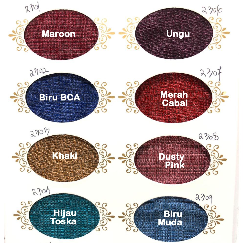 Bahan Kain Rami Linen Jaquard wool Polyester Polos Grosir 1 Roll 50Yard