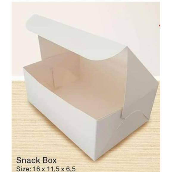 

KOTAK SNACK/SNACK BOX FOODGRADE UK. 18 x 10.5 X 5 cm isi 500, FOODGRADE BOX, PAPER LUNCH BOX PUTIH SIZE L