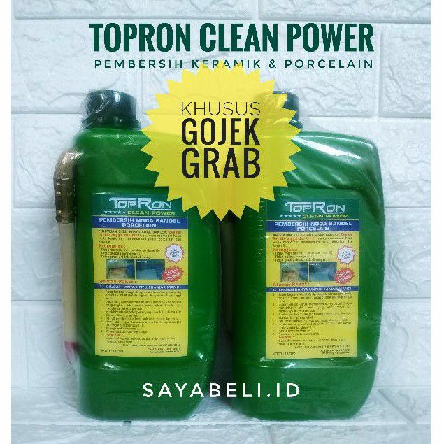 TOPRON CLEAN POWER/ PEMBERSIH SERBAGUNA/ PEMBERSIH KERAMIK DAN PORCELAIN (KHUSUS GOJEK/GRAB)