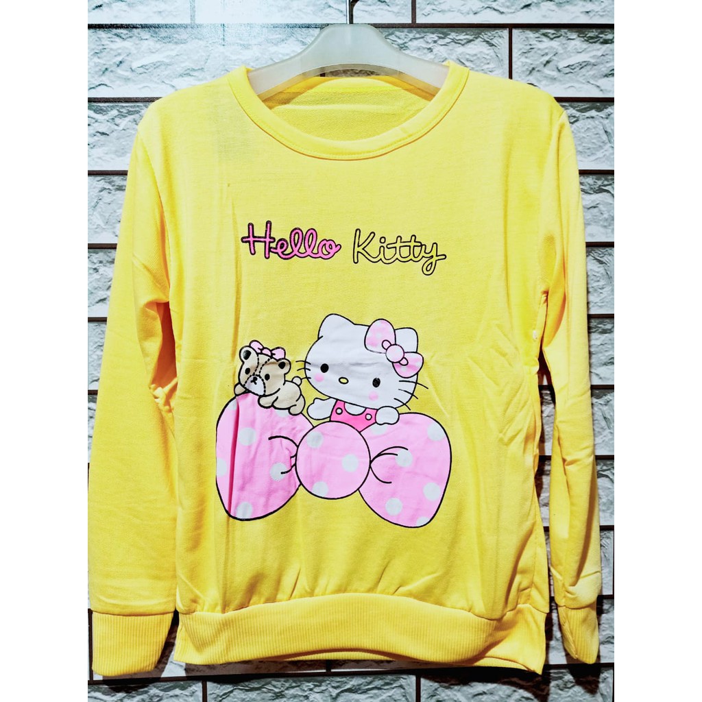 LEANA58 SWEATER WANITA HELLO KITTY PITA