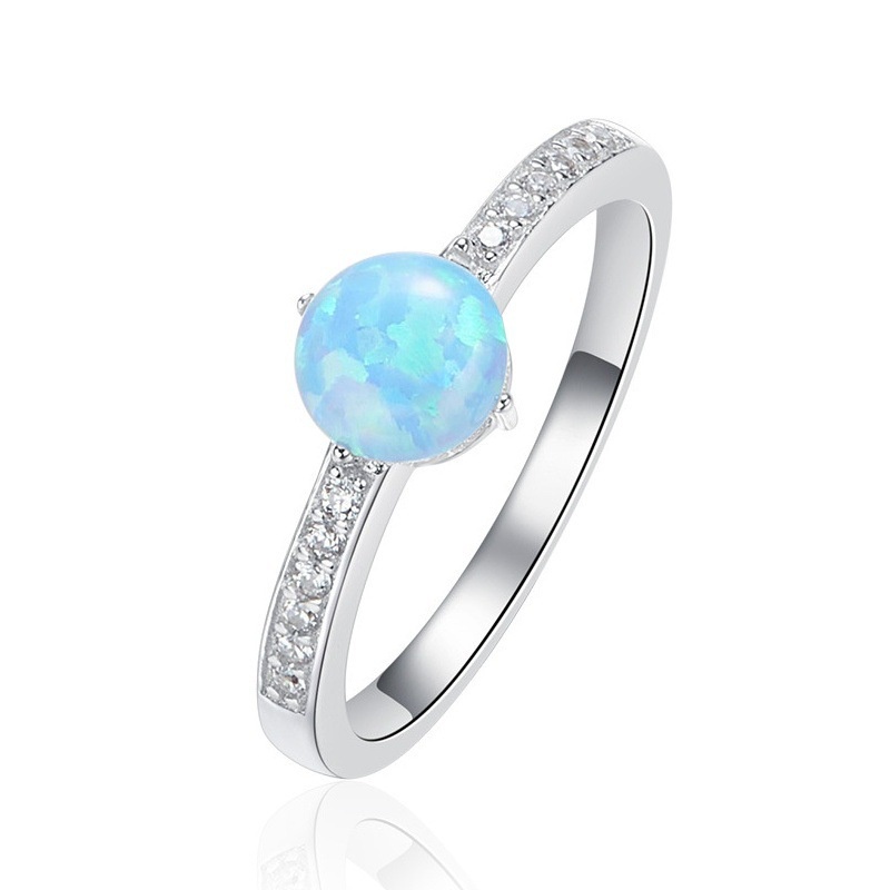 New style round diamond opal fashion ring