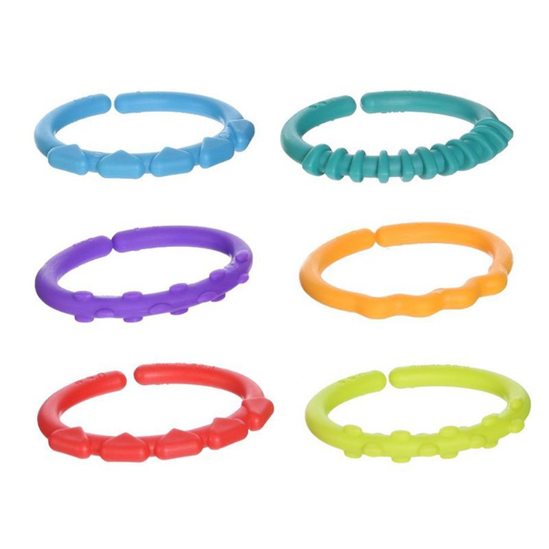 Mary 24pcs / Set Mainan Teether Ring Warna-Warni Untuk Bayi Newborn