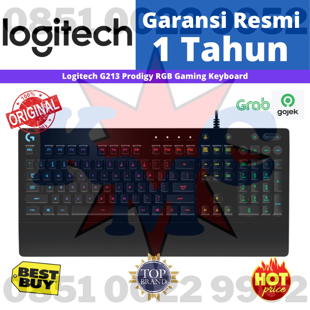 Logitech G213 G 213 Prodigy RGB Gaming Keyboard