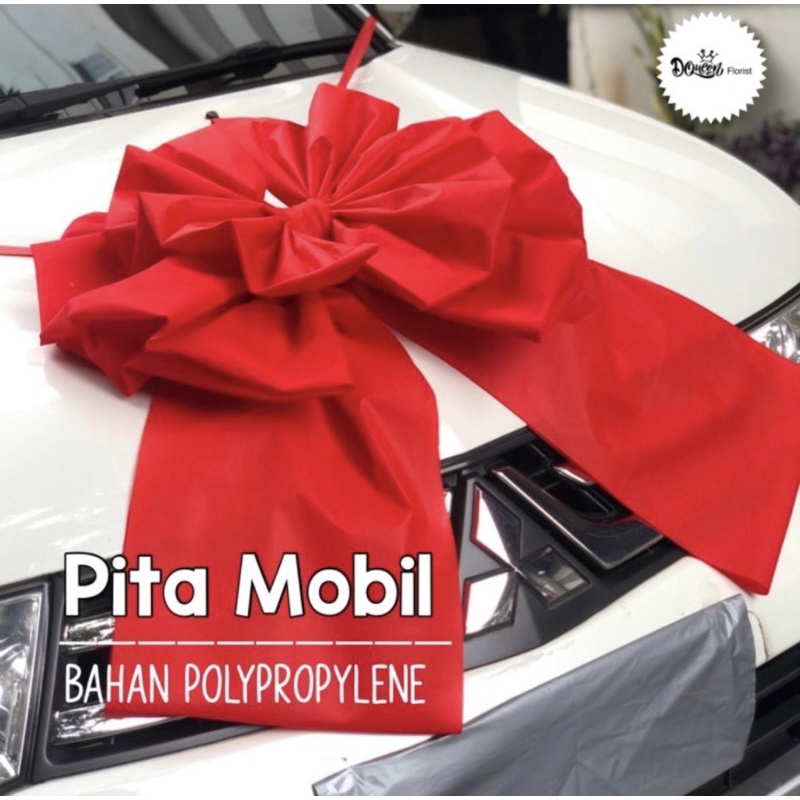 Pita Mobil bahan Polypropelene  aksesoris pengantin hadiah kendaraan