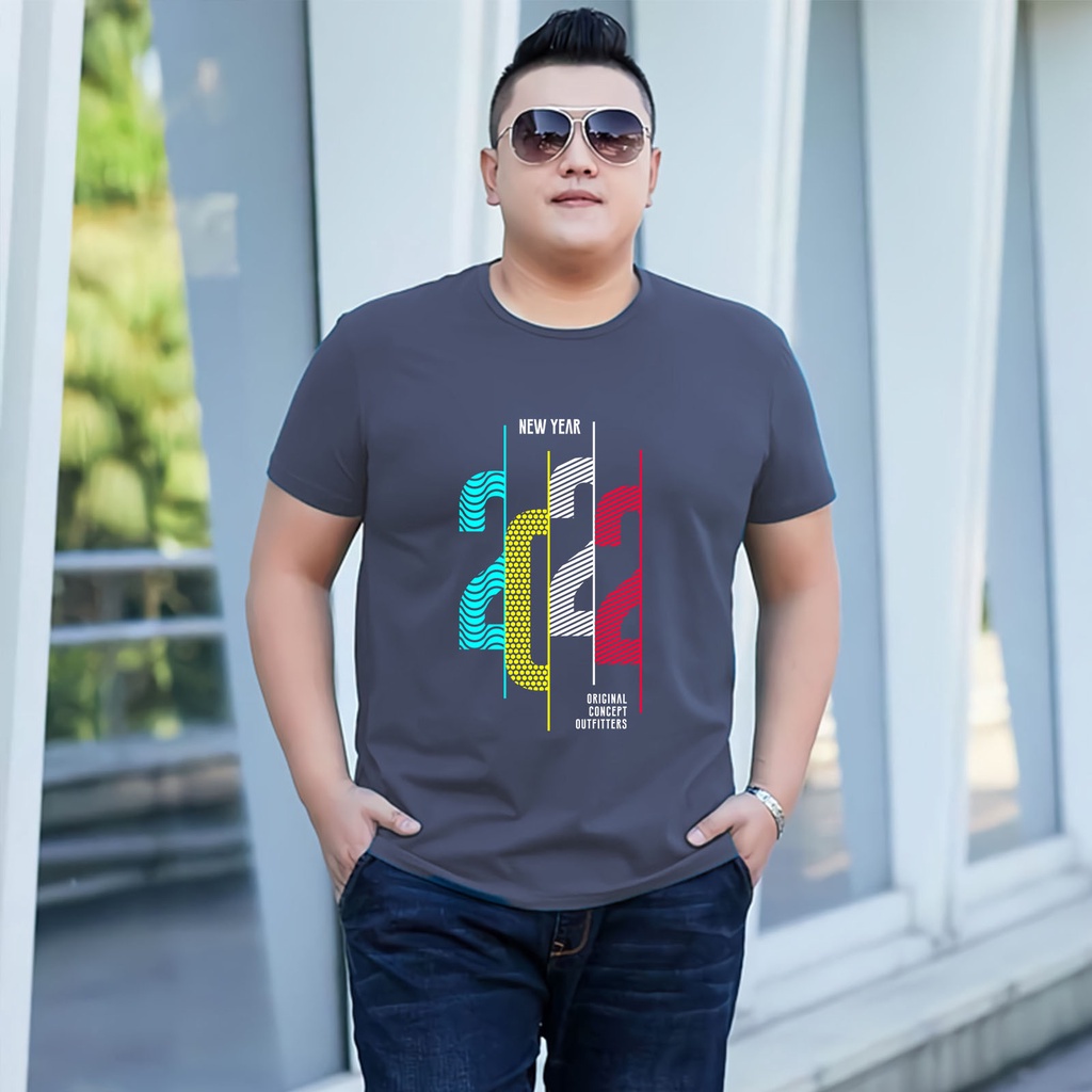 Baju Kaos Pria Jumbo 2022 Tshirt Bigsize XL XXL Distro DTF