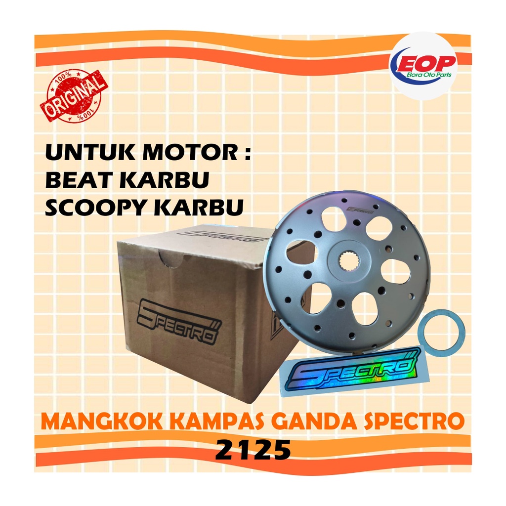 Mangkok Kampas Ganda Original Spectro Beat Scoopy Karbu 2125