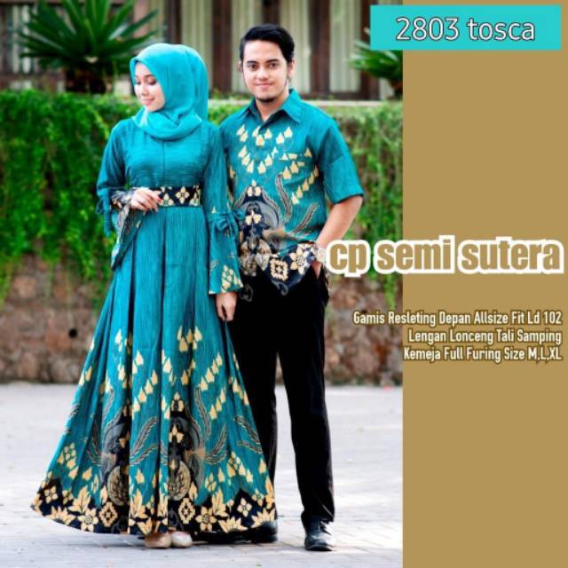 Sarimbit / couple hem batik semi sutera
