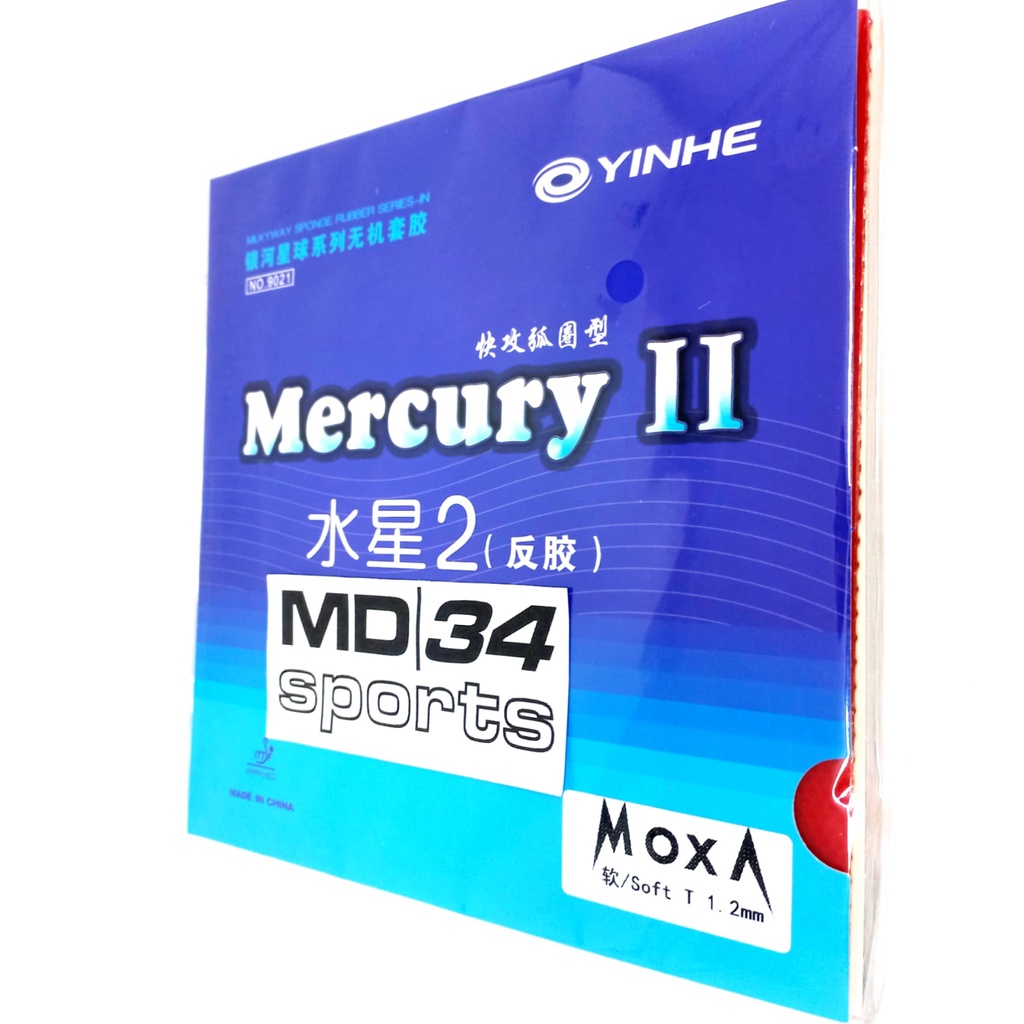 RB KARET YINHE MERCURY II / MERCURY 2 / RUBBER YINHE - Karet / Rubber / Bet pingpong murah