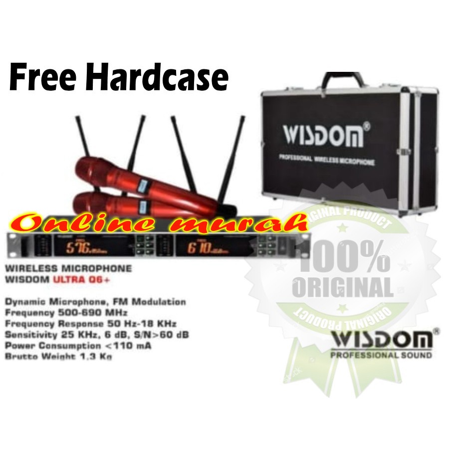 MIC WIRELESS WISDOM ULTRA Q6+ ULTRA Q6 + ORIGINAL ( HANDHELD )