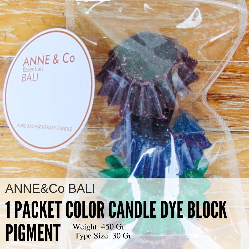 

ANNE&CO BALI || 1 PACKET COLOR CANDLE DYE BLOCK PIGMENT PEWARNA LILIN DYE 30 Gr