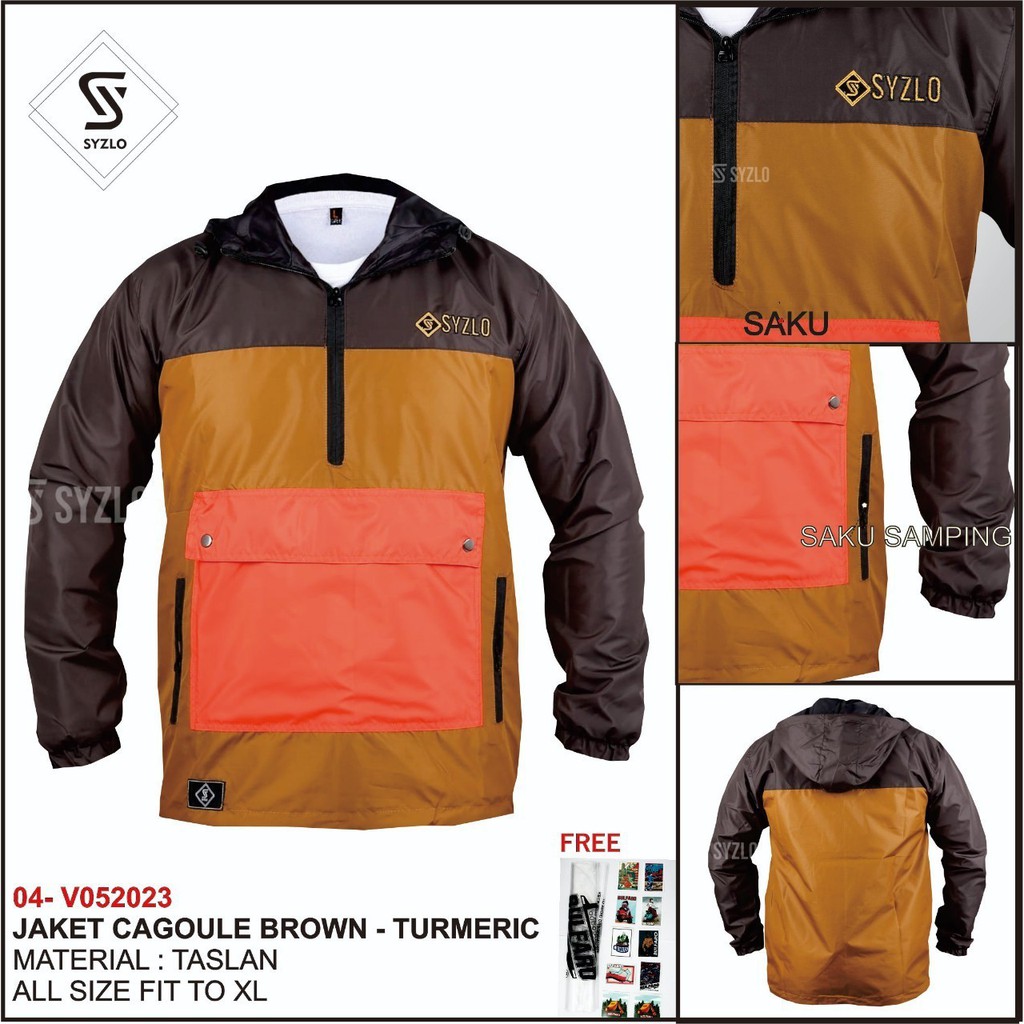 JAKET CAGOULE PRIA | JAKET SIMPLE PRIA | JAKET CAGOULE SAKU DEPAN | JAKET CAGOULE SIMPLE PRIA