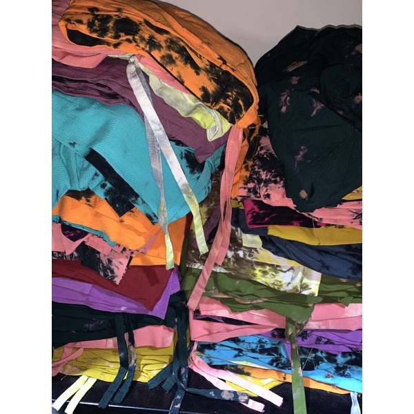 Celana Kulot Panjang Rayon Jumbo Tye Die Bali-Acak-Campur