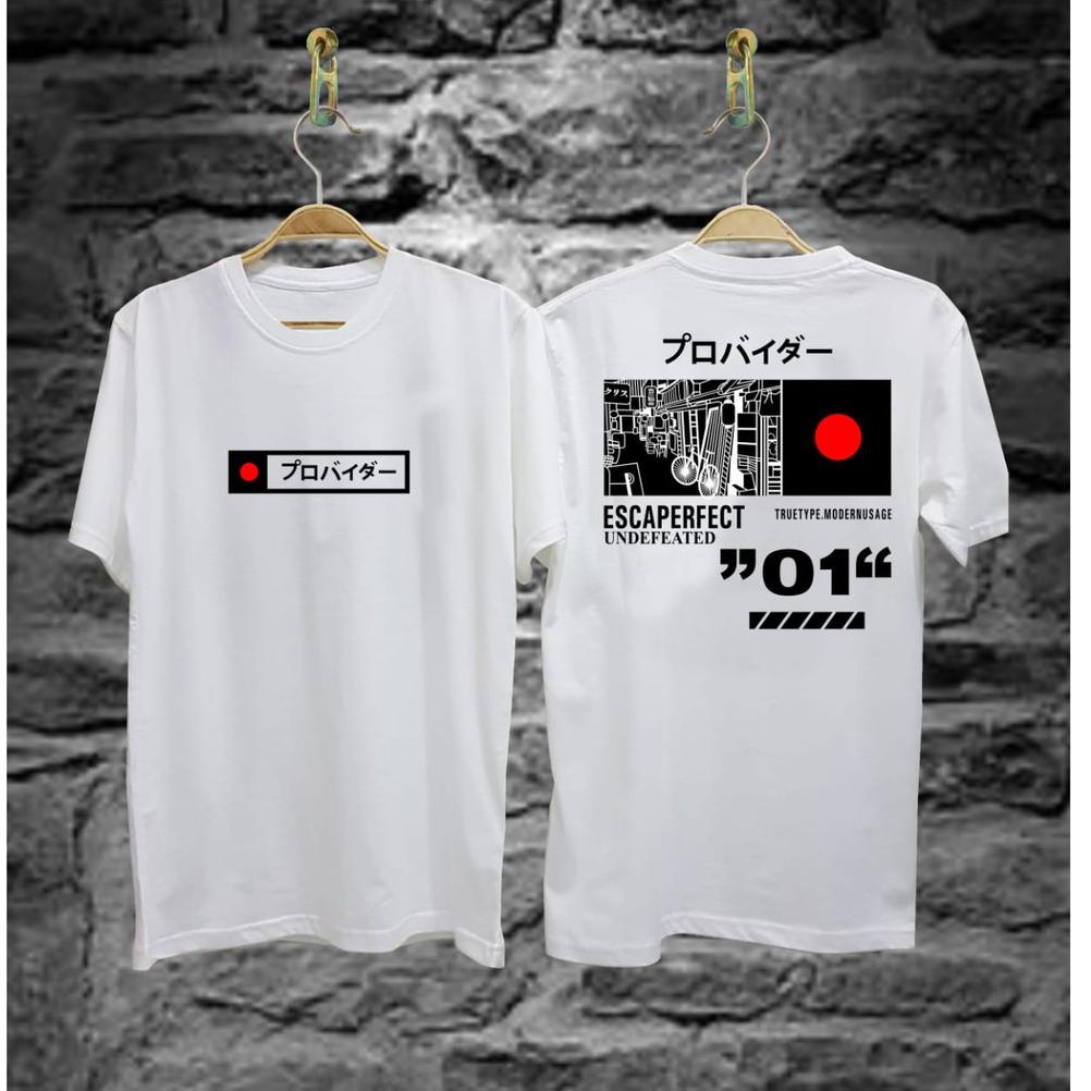 [KODE PRODUK VS8T86575] Kaos Distro Keren Samurai Escaperfect Toska T-shirt Pria Dan Baju Atasan Wan