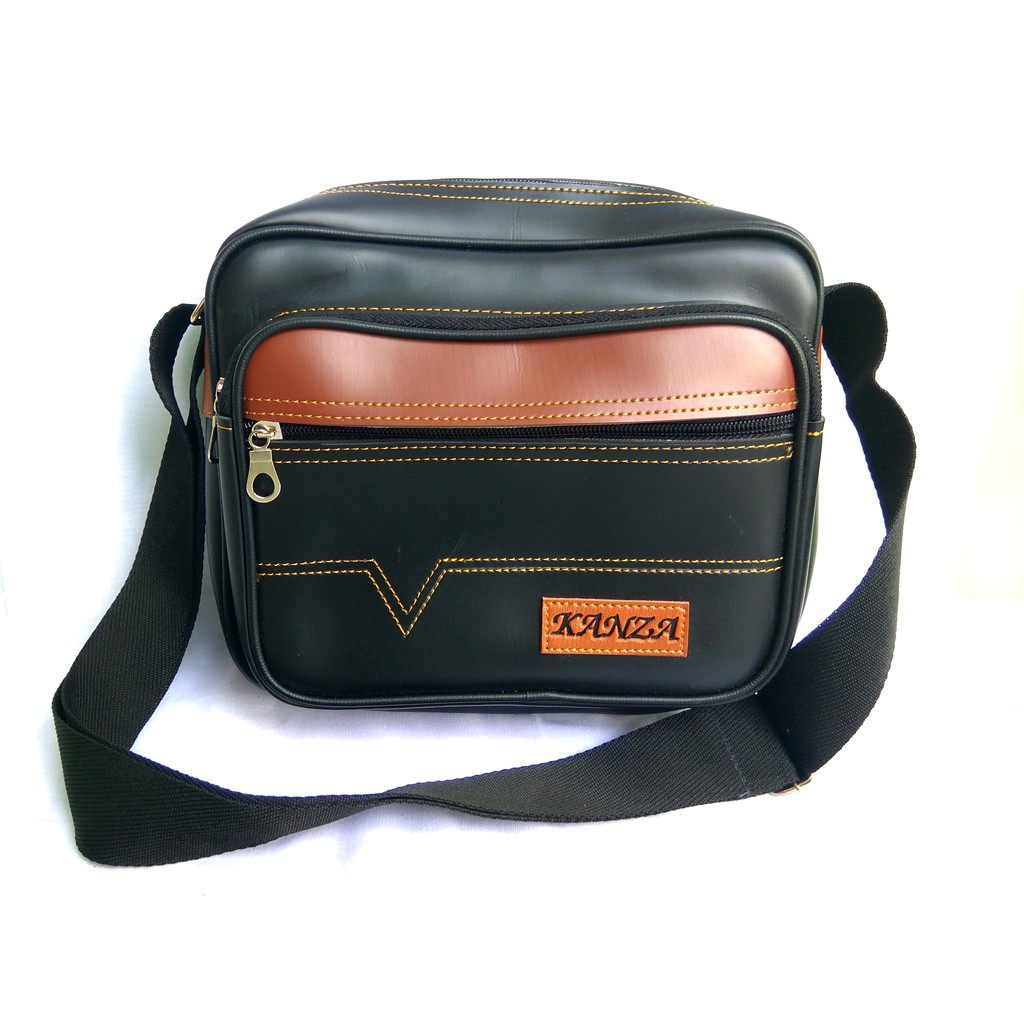Tas Selempang Pria / Tas kulit ukuran besar persegi New