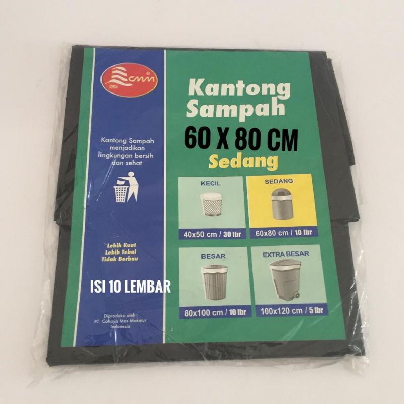 DAPURMAMI Kantong Sampah Trash Bag Ukuran Kecil  40 x 50 cm Ukuran Sedang 60 x 80 cm