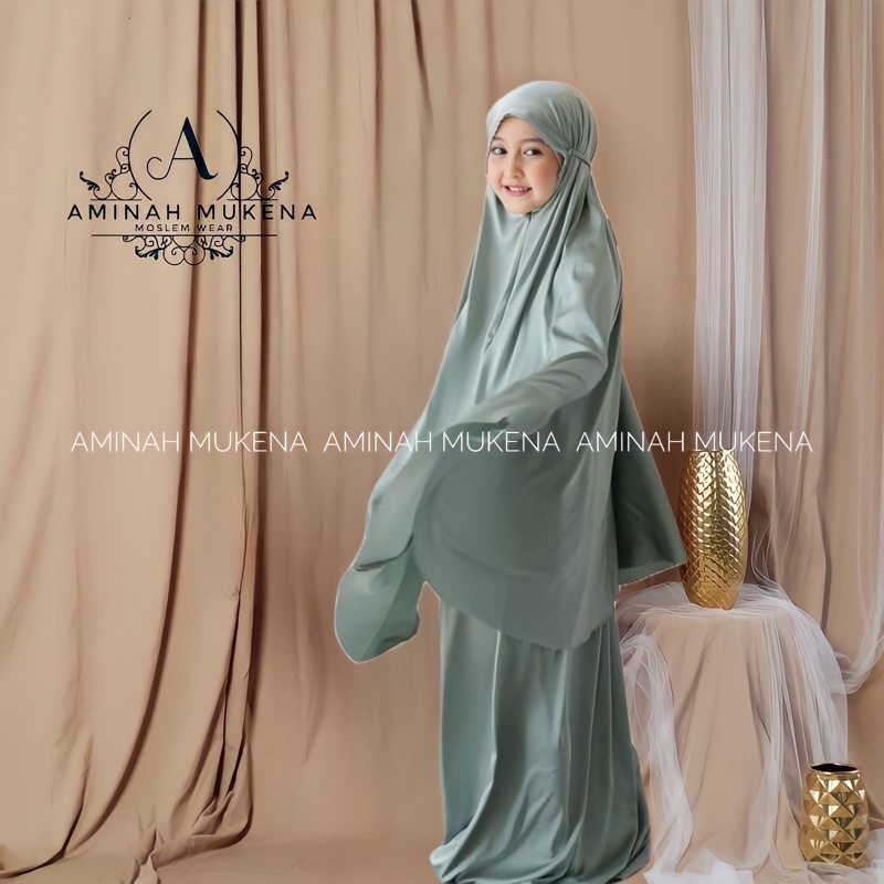 Mukena Anak Lasercut Daily Aminah / Mukena Anak 4thn - 6thn