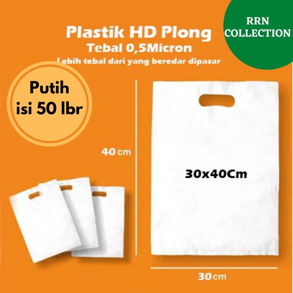 PLASTIK PACKING PLONG UK 30x40 TEBAL 0,5 mikron isi 50/plastik packing olshop/plastik packing baju