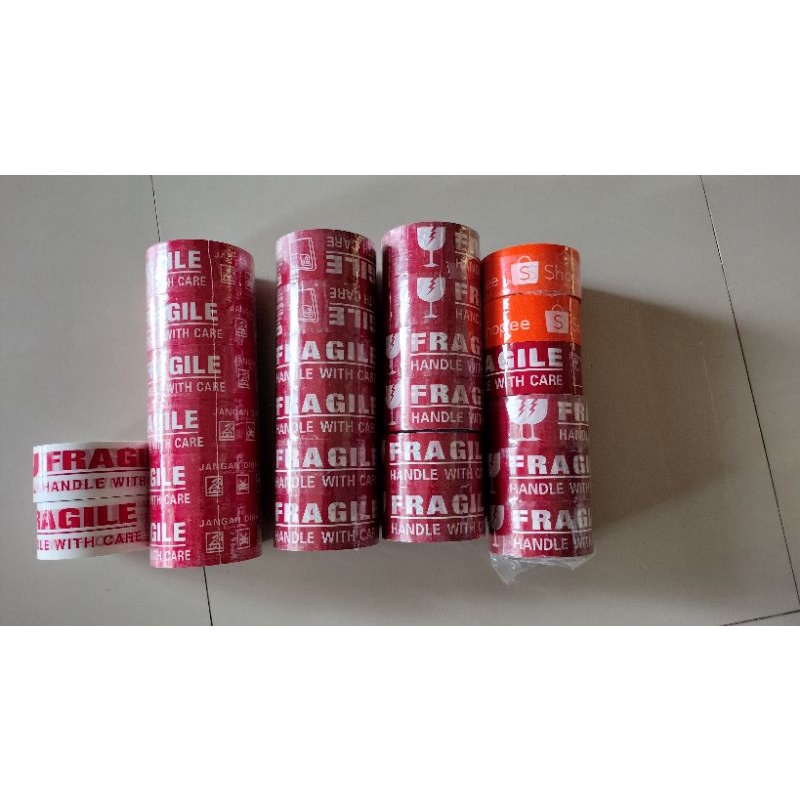 

LAKBAN FRAGILE MERAH dan PUTIH 2”inch(48MM x 90Y)/Fragile Video Unboxing