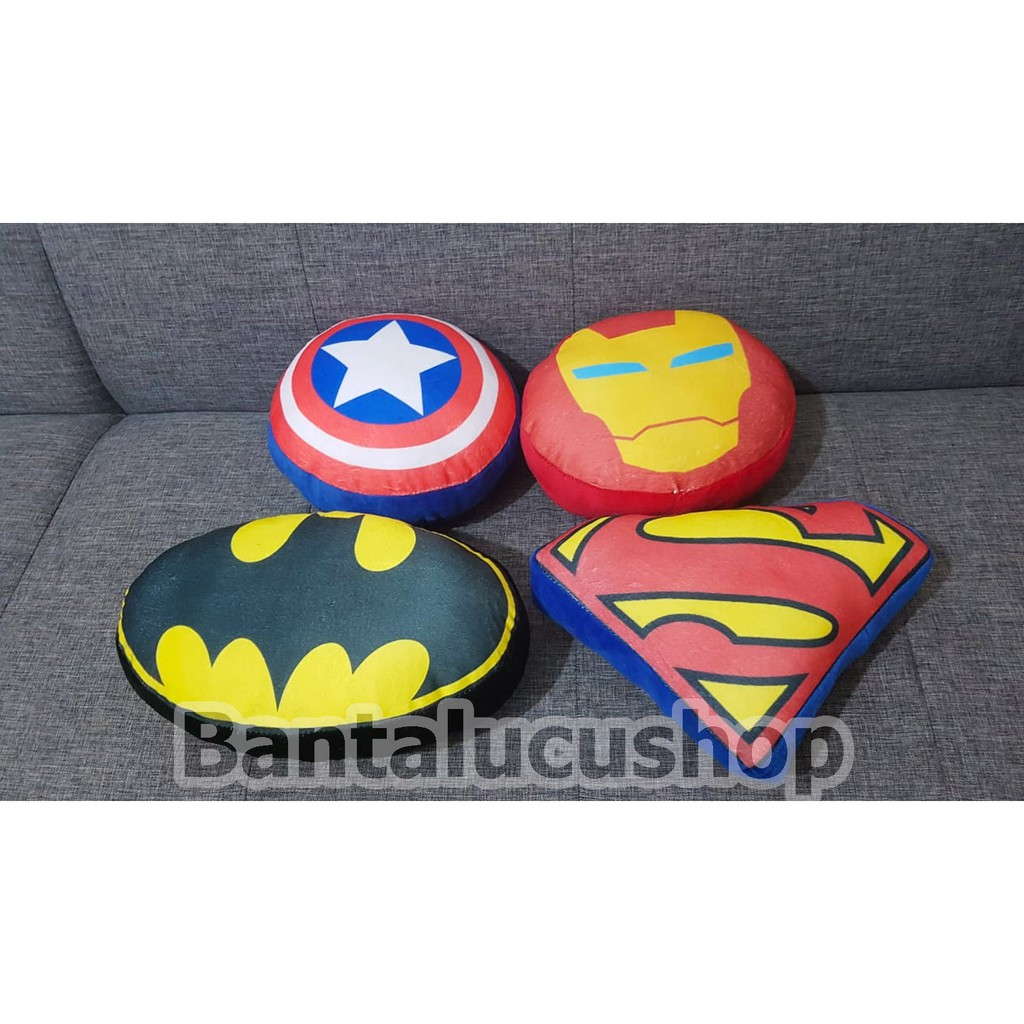 Bantal Superhero Avenger, Marvel, Dc / Bantal Print Superhero Lembut / Bantal Sofa Superhero