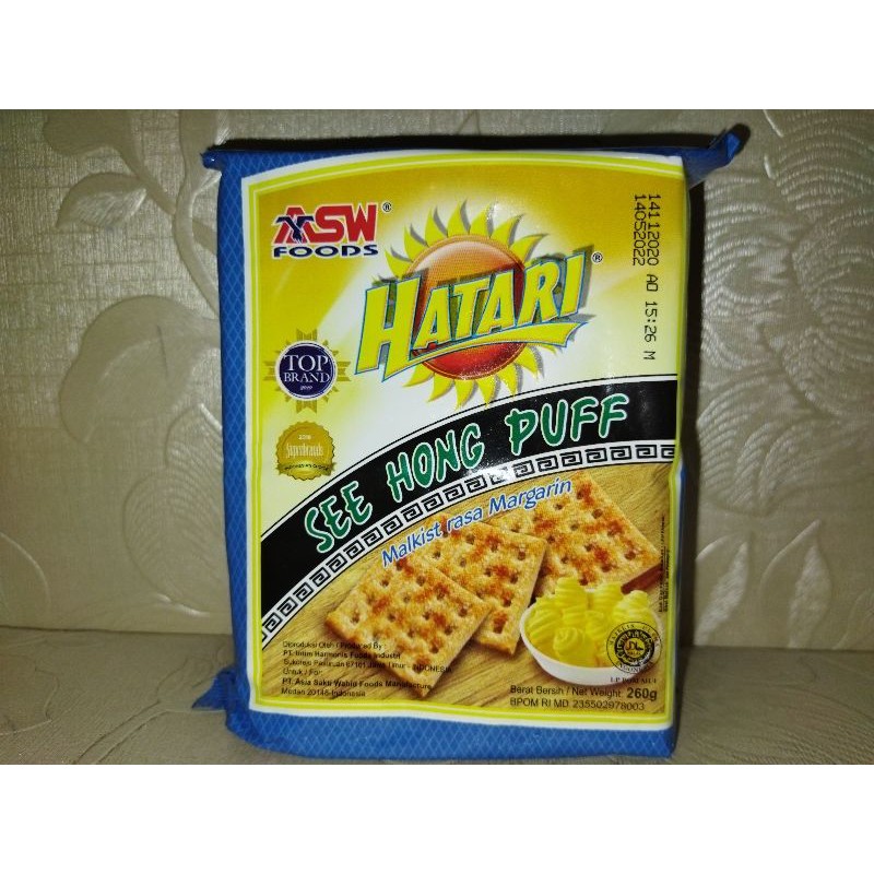 HATARI SEE HONG PUFF RASA MARGARIN 260 GRAM / MALKIST HATARI / BISKUIT MALKIST / BISKUIT HATARI