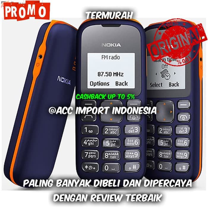 DISKON PROMO HANDPHONE HP NOKIA 103 JADUL BERGARANSI BARU - NAVY