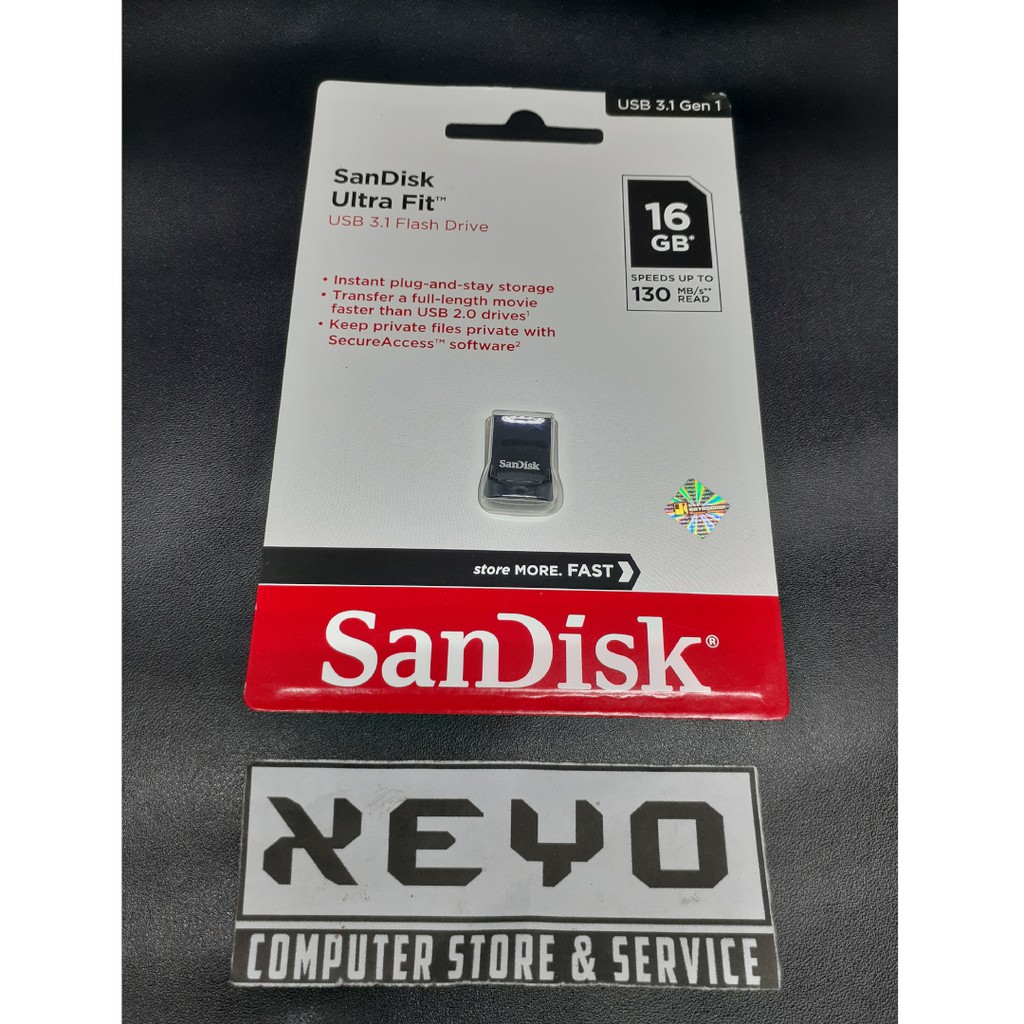 Flash Disk Flashdisk Sandisk CZ430 16GB Ultra FIT USB 3.1