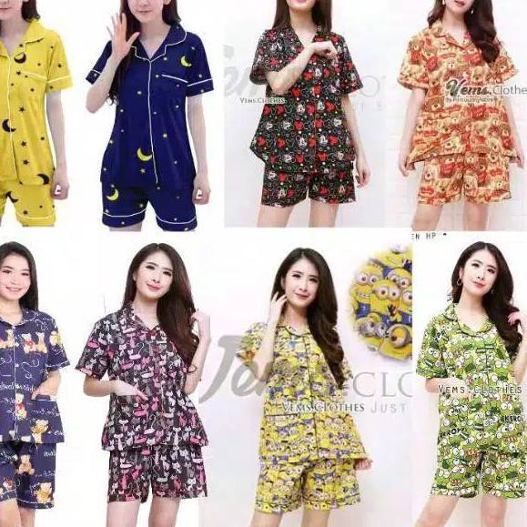 PROMO BESAR (mcc-764) Alvaro Outlet PIYAMA DEWASA [HP] Part.1 MOTIF BLACKCAT, MIKY , KEROPPI , STARM