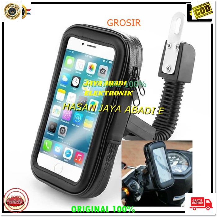 J146 HOLDER WTF SPION HOLDER SEPEDA MOTOR 6.3 INCI SPION WATERPROOF STAND MOUNT PENGAMAN GANTUNGAN HP PEGANGAN GPS JEPIT KACA PENJEPIT JEPITAN BREKET BRACKET COCOK BUAT OJOL ATAU PRIBADI AGAR LEBIH MUDAH WAKTU MWMAKAI MAPS ANTI JATUH ANTI JAMBRET DAN T