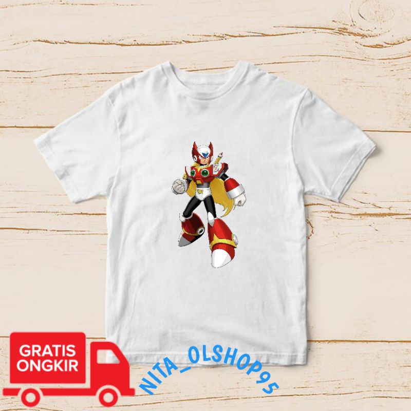 baju anak megaman , baju anak kartun , Mega man