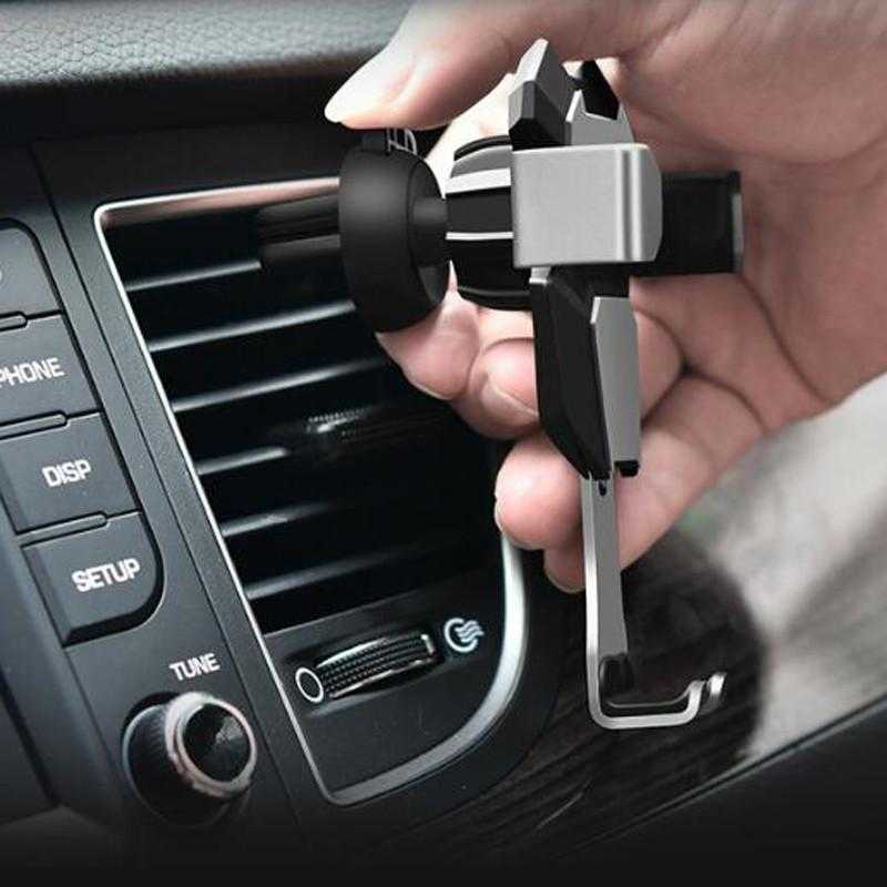 (100% BARANG ORI) INIU Car Holder Smartphone Metal Air Vent - IN03