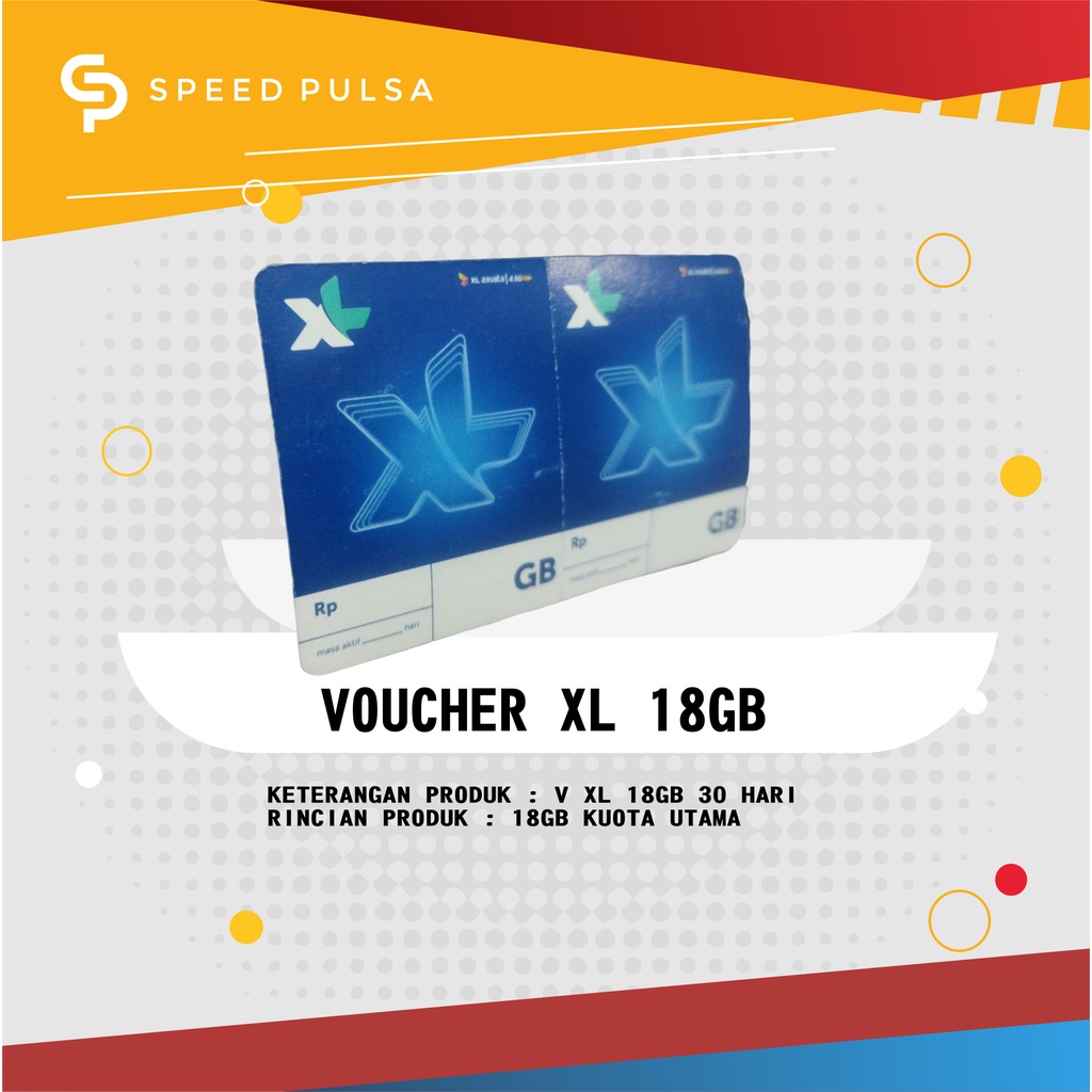 Voucher XL 18GB 30 Hari