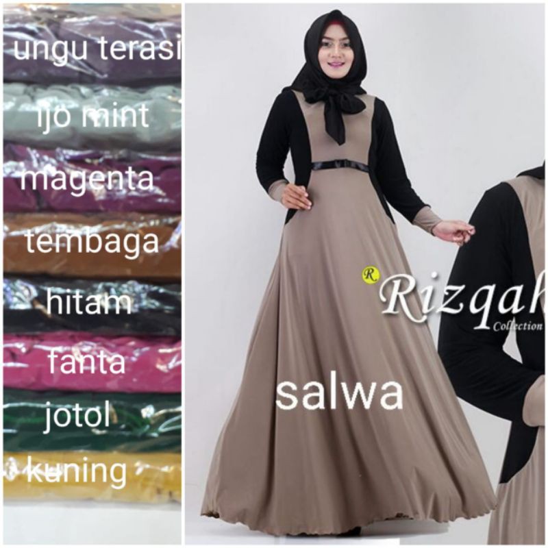 Salwa jersey dress (bajunya aja)